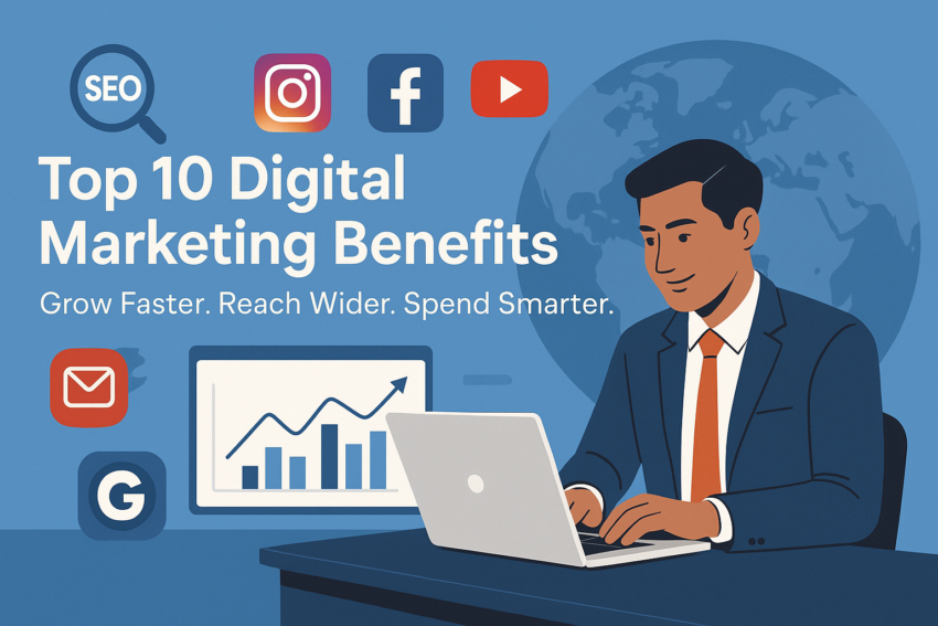 top 10 benefits of digital marketing​